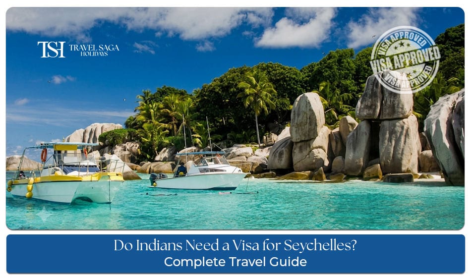 Indian travellers enjoying a tropical beach in Seychelles with visa and travel guide information for a hassle-free trip.