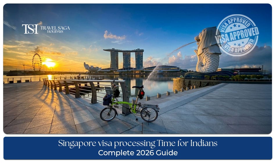 Singapore visa processing application with passport, travel documents, and approval timeline information for international travelers.