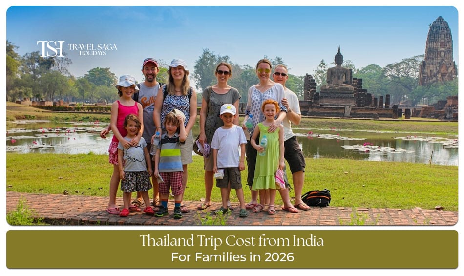 Family enjoying a Thailand vacation in 2026 with tropical beaches, sightseeing attractions, and a budget-friendly travel experience from India.