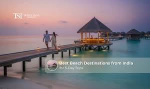 Indian travellers relaxing at beautiful beach destinations during a 5-day holiday