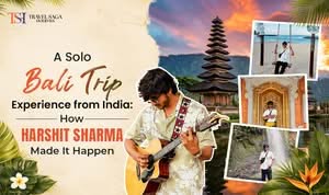 Harshit Sharma enjoying the ocean view at Hilton Bali Resort in Nusa Dua during his solo Bali trip from India