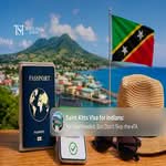 Saint Kitts visa application guide for Indian citizens with passport and travel documents.